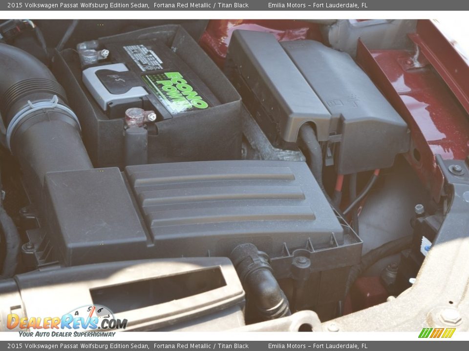 2015 Volkswagen Passat Wolfsburg Edition Sedan Fortana Red Metallic / Titan Black Photo #46