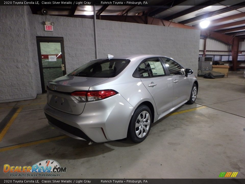2020 Toyota Corolla LE Classic Silver Metallic / Light Gray Photo #2