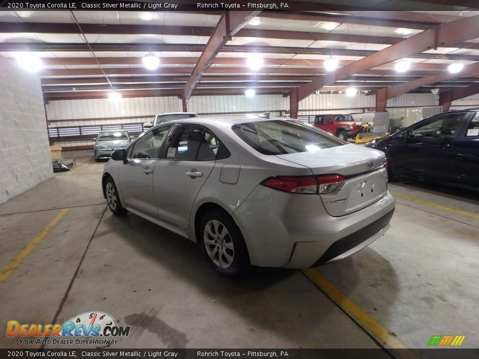 2020 Toyota Corolla LE Classic Silver Metallic / Light Gray Photo #3