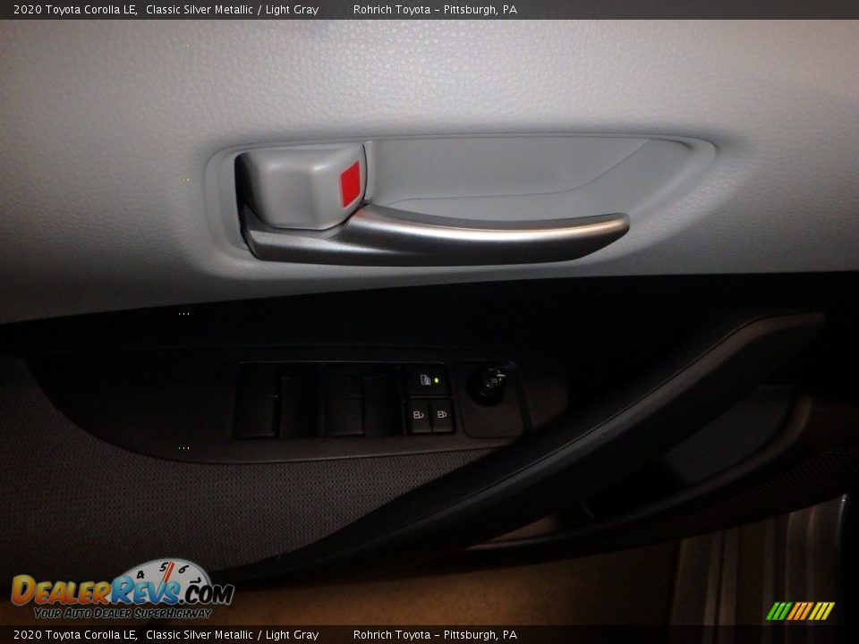 2020 Toyota Corolla LE Classic Silver Metallic / Light Gray Photo #9