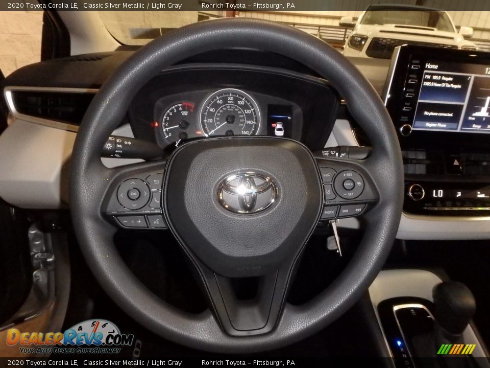 2020 Toyota Corolla LE Classic Silver Metallic / Light Gray Photo #13