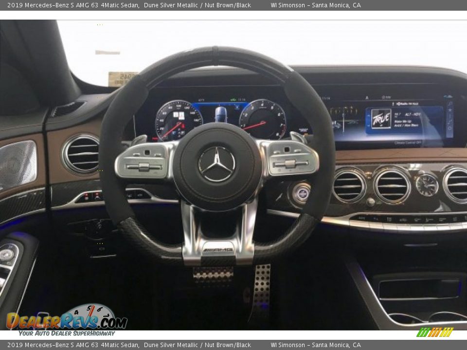 2019 Mercedes-Benz S AMG 63 4Matic Sedan Dune Silver Metallic / Nut Brown/Black Photo #4