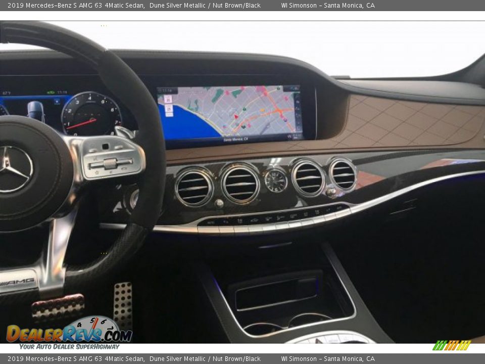 2019 Mercedes-Benz S AMG 63 4Matic Sedan Dune Silver Metallic / Nut Brown/Black Photo #5