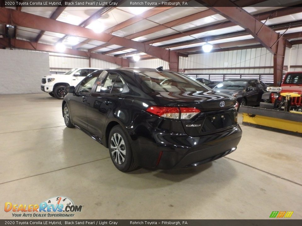 2020 Toyota Corolla LE Hybrid Black Sand Pearl / Light Gray Photo #3