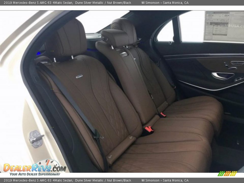 2019 Mercedes-Benz S AMG 63 4Matic Sedan Dune Silver Metallic / Nut Brown/Black Photo #13