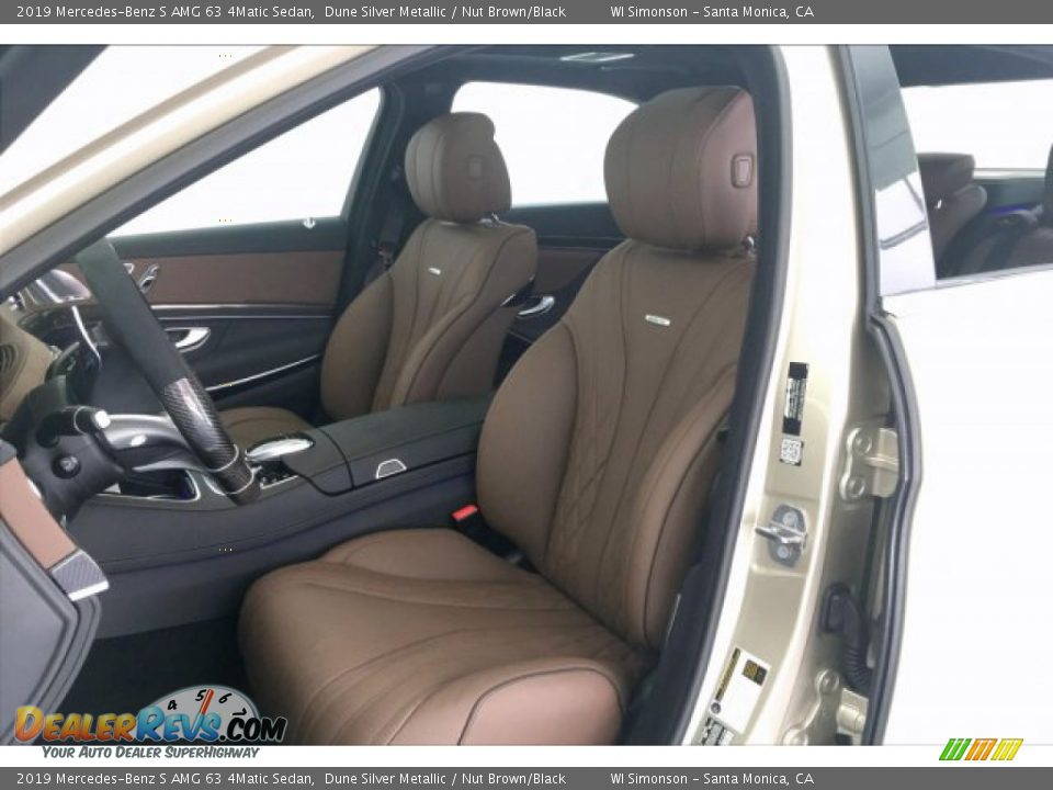 Front Seat of 2019 Mercedes-Benz S AMG 63 4Matic Sedan Photo #14