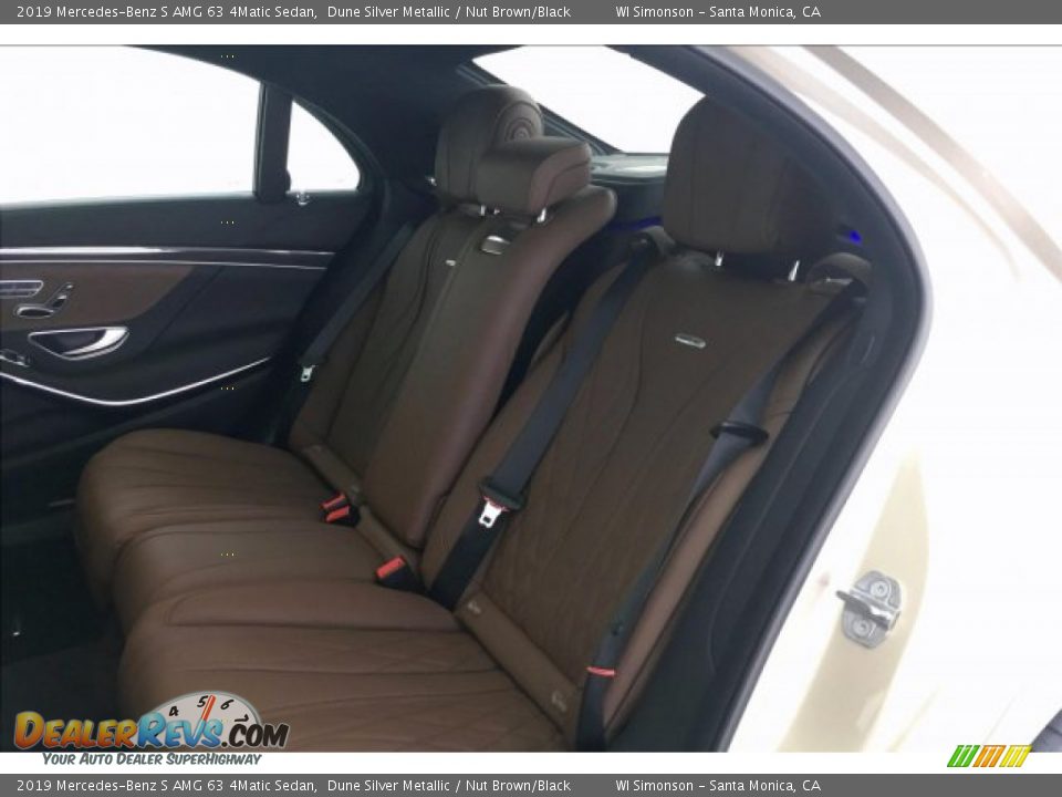 2019 Mercedes-Benz S AMG 63 4Matic Sedan Dune Silver Metallic / Nut Brown/Black Photo #15