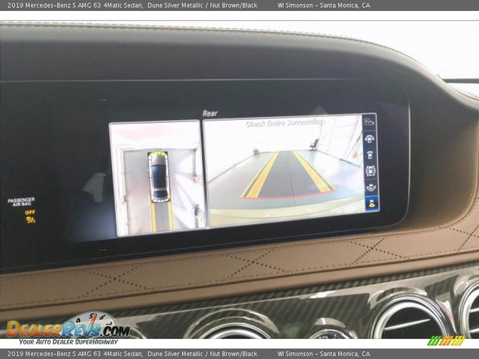 2019 Mercedes-Benz S AMG 63 4Matic Sedan Dune Silver Metallic / Nut Brown/Black Photo #21