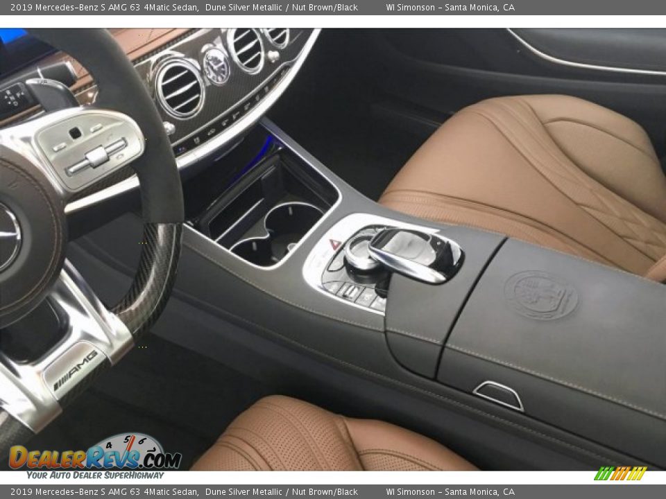 2019 Mercedes-Benz S AMG 63 4Matic Sedan Dune Silver Metallic / Nut Brown/Black Photo #23