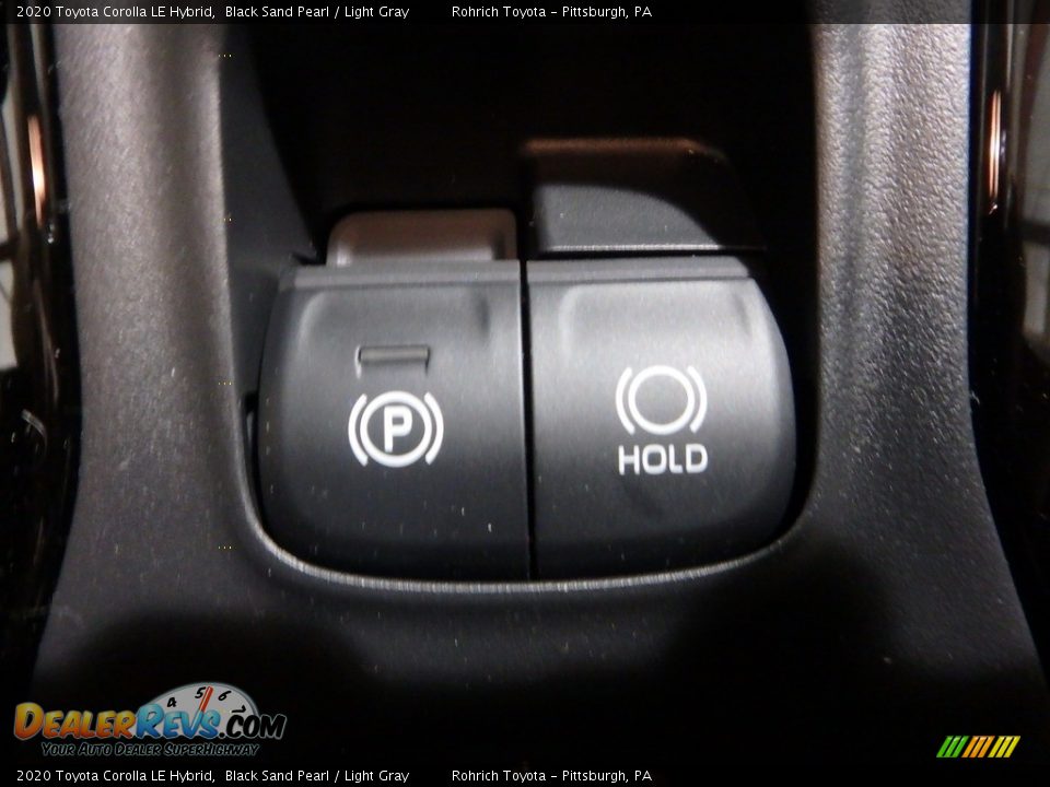 2020 Toyota Corolla LE Hybrid Black Sand Pearl / Light Gray Photo #14