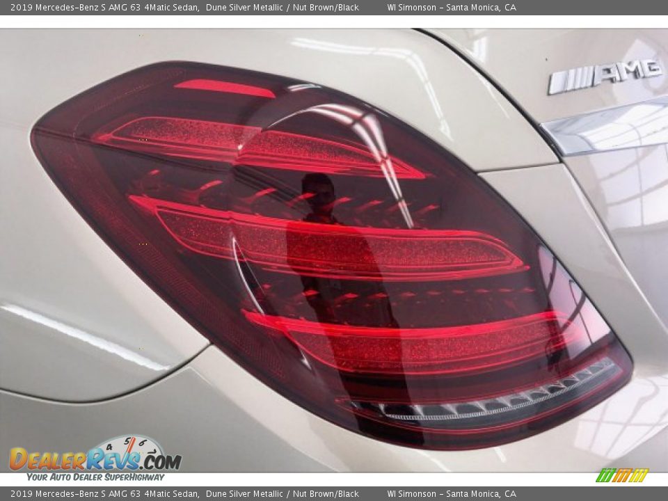 2019 Mercedes-Benz S AMG 63 4Matic Sedan Dune Silver Metallic / Nut Brown/Black Photo #26