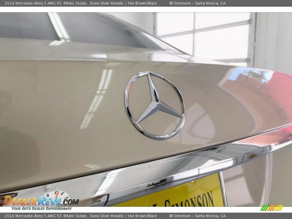 2019 Mercedes-Benz S AMG 63 4Matic Sedan Dune Silver Metallic / Nut Brown/Black Photo #27