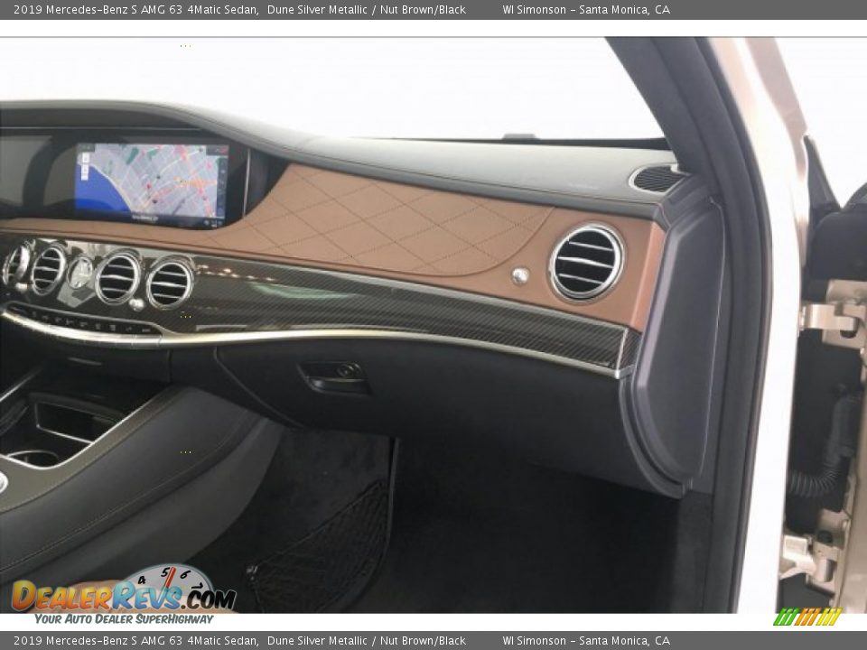 2019 Mercedes-Benz S AMG 63 4Matic Sedan Dune Silver Metallic / Nut Brown/Black Photo #28