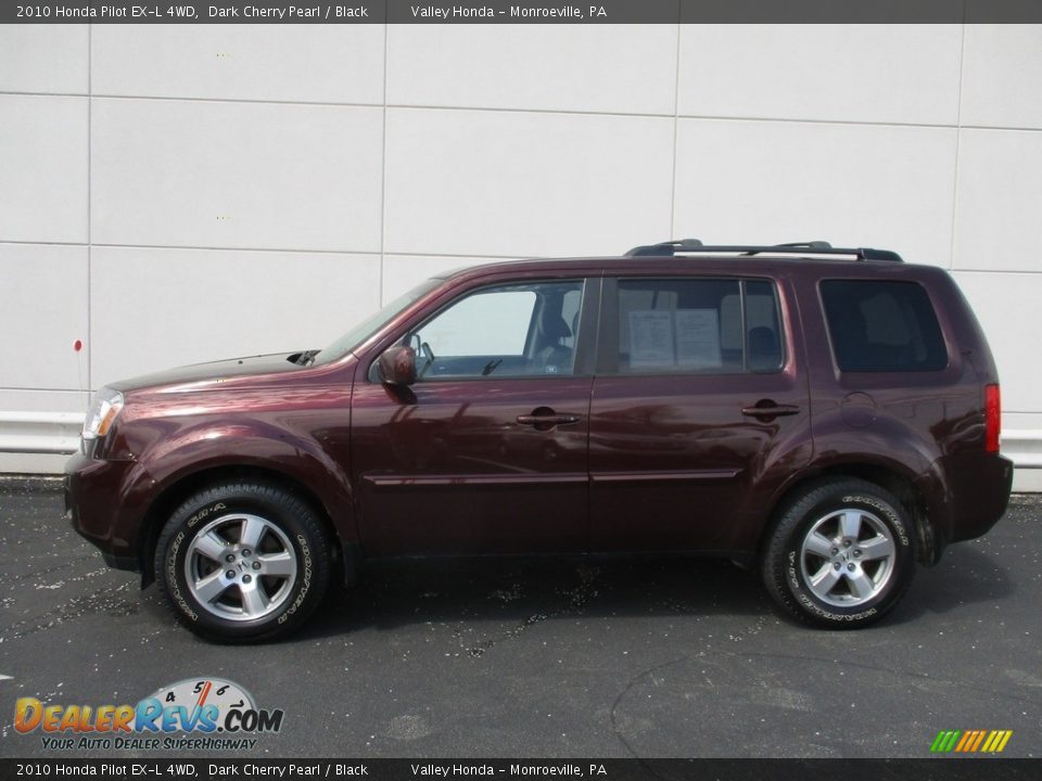2010 Honda Pilot EX-L 4WD Dark Cherry Pearl / Black Photo #2