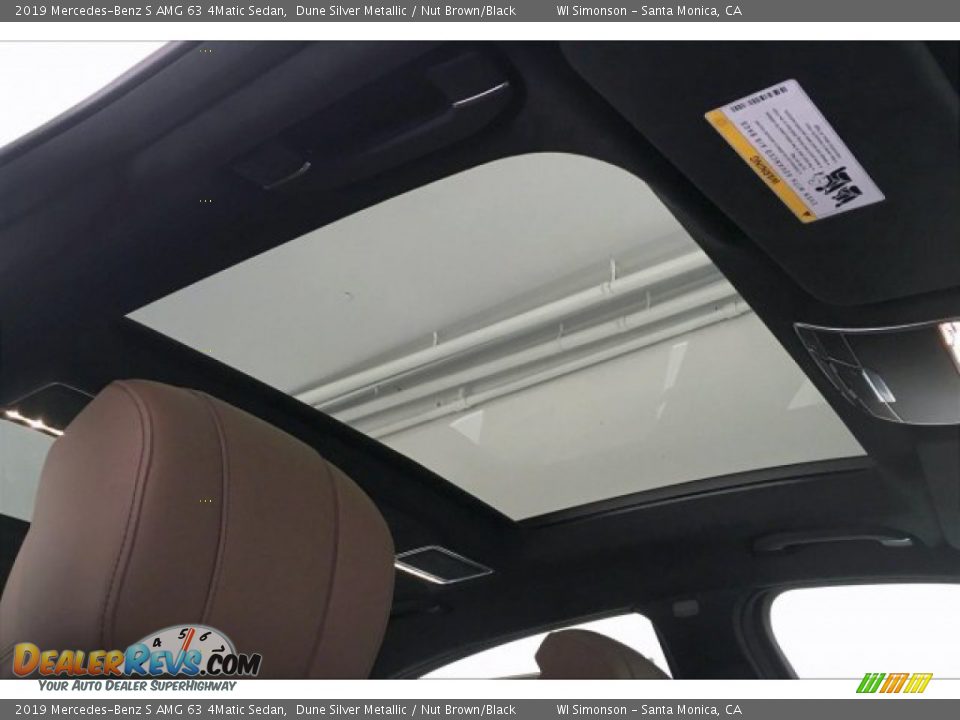 2019 Mercedes-Benz S AMG 63 4Matic Sedan Dune Silver Metallic / Nut Brown/Black Photo #29