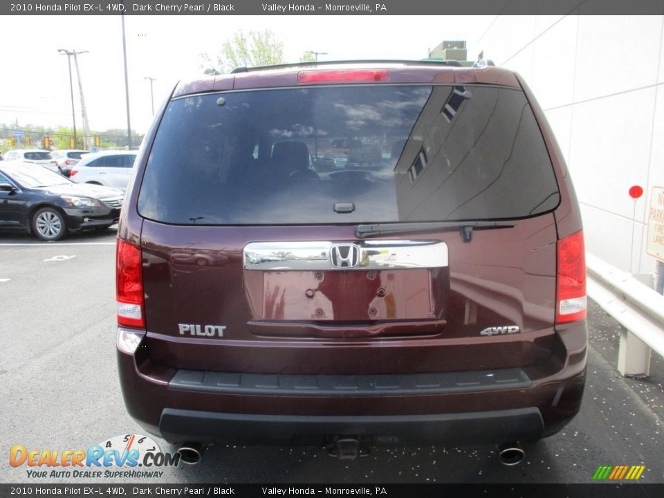 2010 Honda Pilot EX-L 4WD Dark Cherry Pearl / Black Photo #4