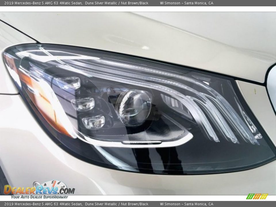 2019 Mercedes-Benz S AMG 63 4Matic Sedan Dune Silver Metallic / Nut Brown/Black Photo #32