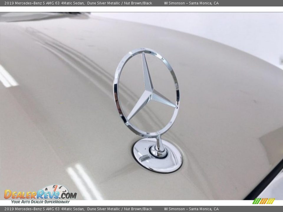 2019 Mercedes-Benz S AMG 63 4Matic Sedan Dune Silver Metallic / Nut Brown/Black Photo #33
