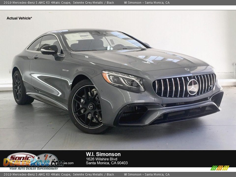 2019 Mercedes-Benz S AMG 63 4Matic Coupe Selenite Grey Metallic / Black Photo #1