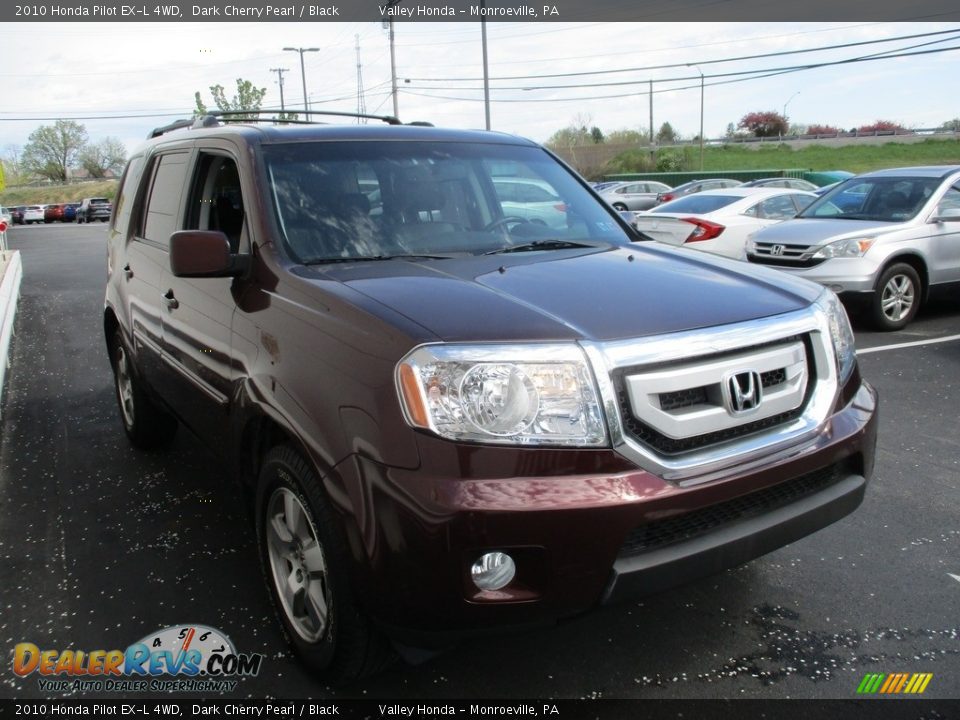 2010 Honda Pilot EX-L 4WD Dark Cherry Pearl / Black Photo #7