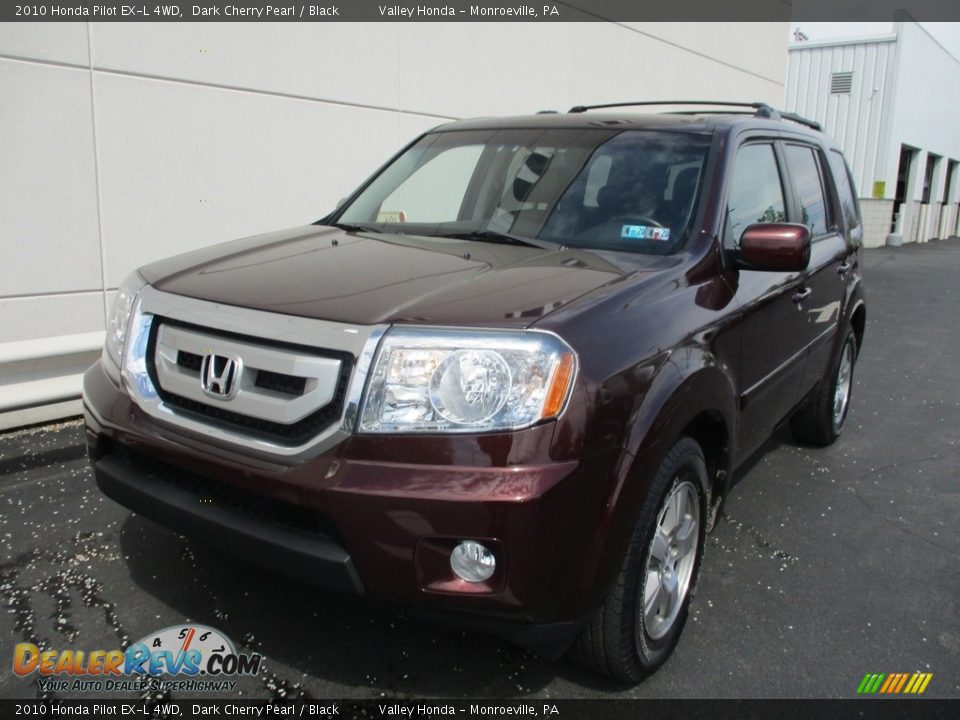 2010 Honda Pilot EX-L 4WD Dark Cherry Pearl / Black Photo #9