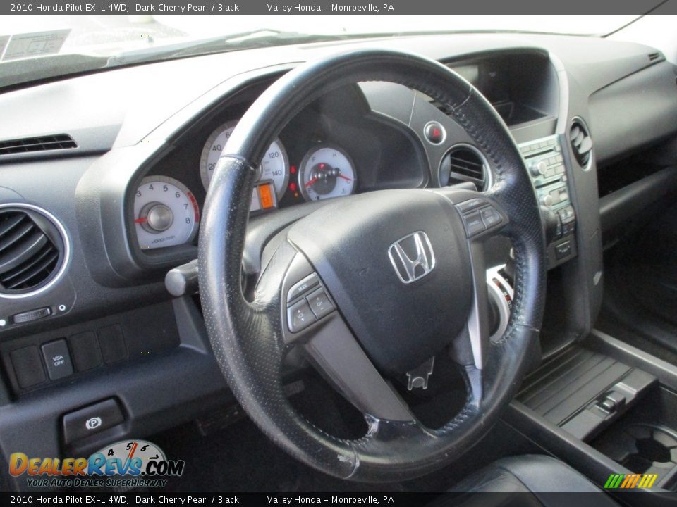 2010 Honda Pilot EX-L 4WD Dark Cherry Pearl / Black Photo #15