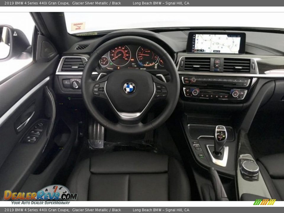 2019 BMW 4 Series 440i Gran Coupe Glacier Silver Metallic / Black Photo #4