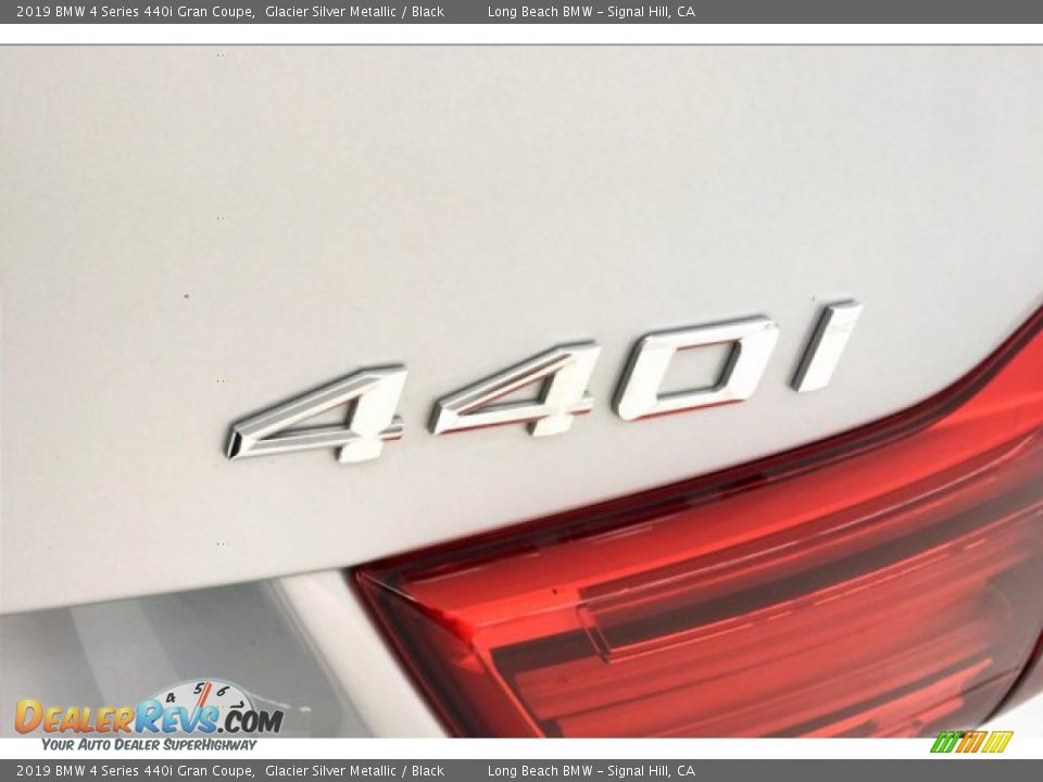 2019 BMW 4 Series 440i Gran Coupe Glacier Silver Metallic / Black Photo #7