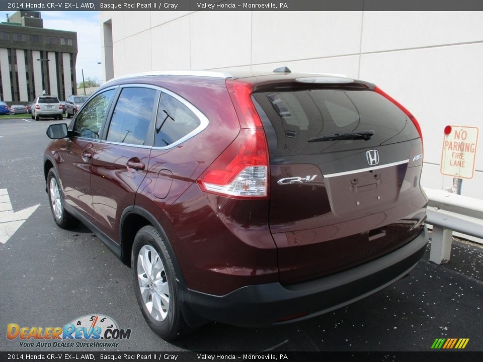2014 Honda CR-V EX-L AWD Basque Red Pearl II / Gray Photo #3