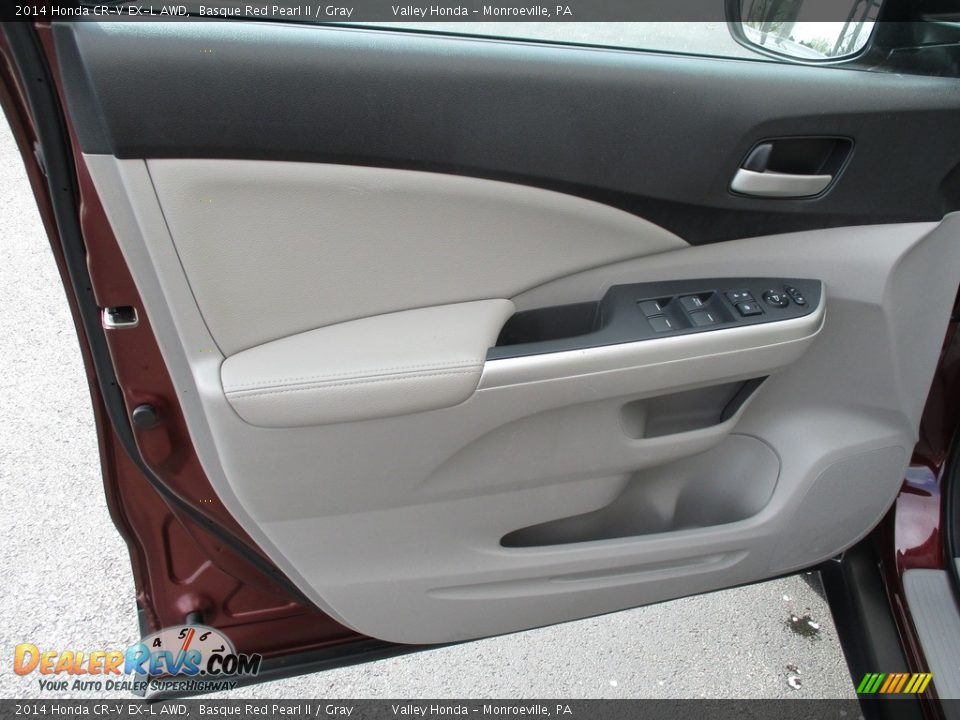 2014 Honda CR-V EX-L AWD Basque Red Pearl II / Gray Photo #9