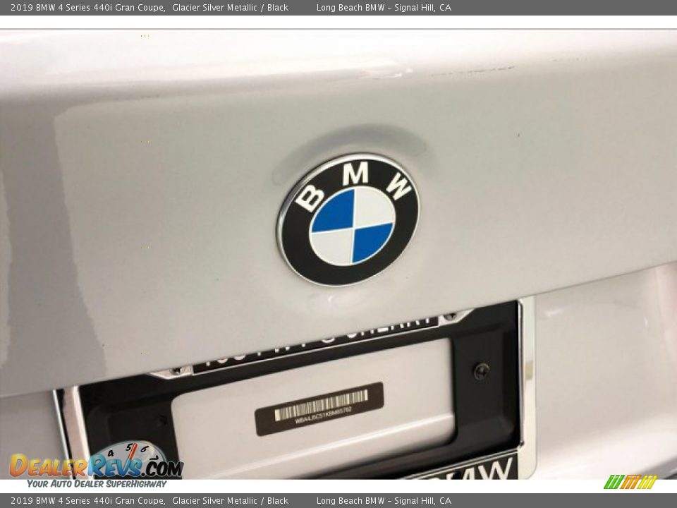 2019 BMW 4 Series 440i Gran Coupe Glacier Silver Metallic / Black Photo #23