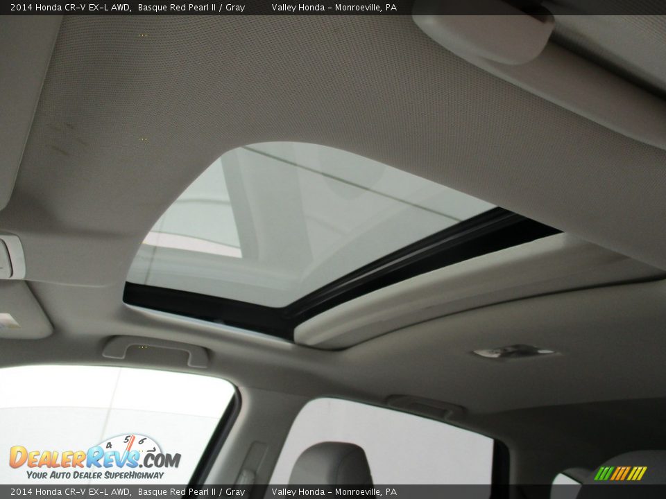 2014 Honda CR-V EX-L AWD Basque Red Pearl II / Gray Photo #11
