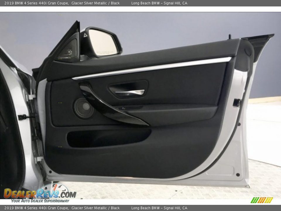 2019 BMW 4 Series 440i Gran Coupe Glacier Silver Metallic / Black Photo #26