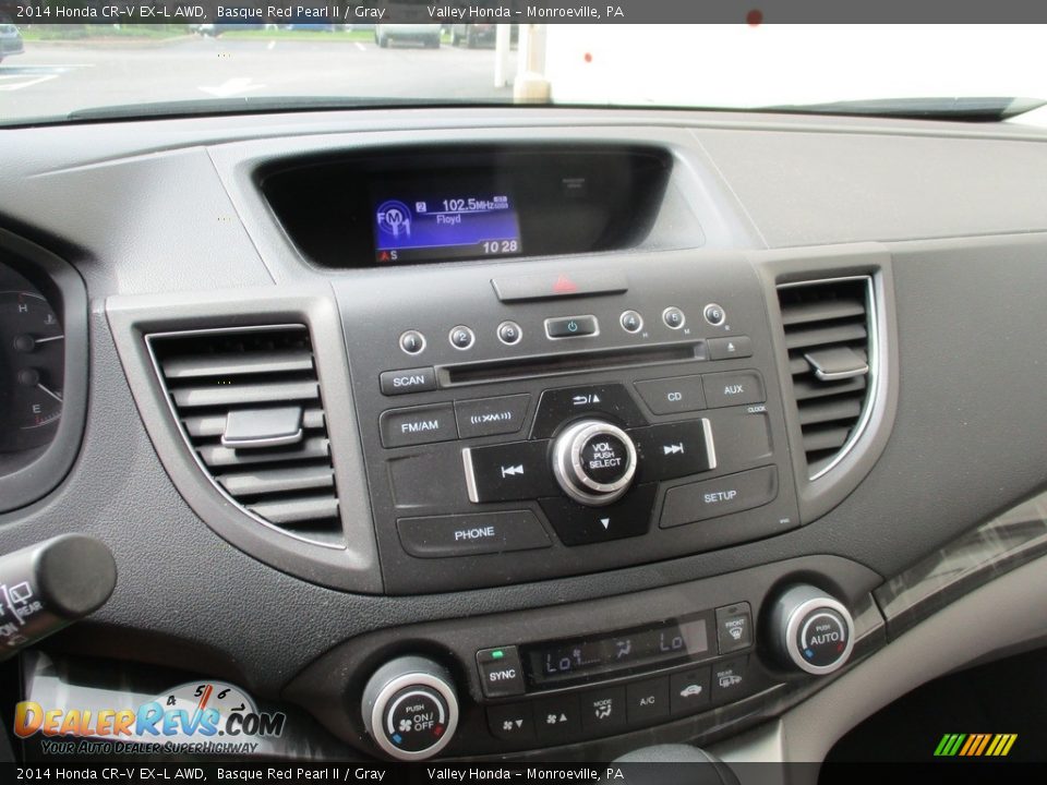 2014 Honda CR-V EX-L AWD Basque Red Pearl II / Gray Photo #16
