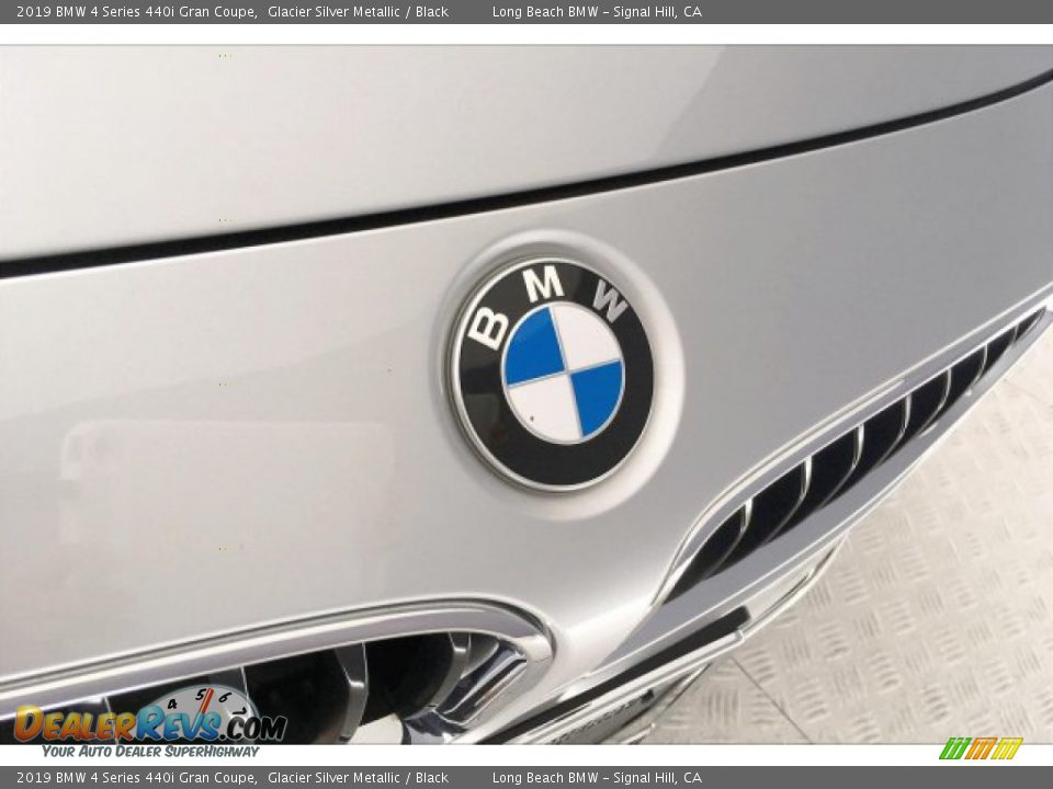 2019 BMW 4 Series 440i Gran Coupe Glacier Silver Metallic / Black Photo #29