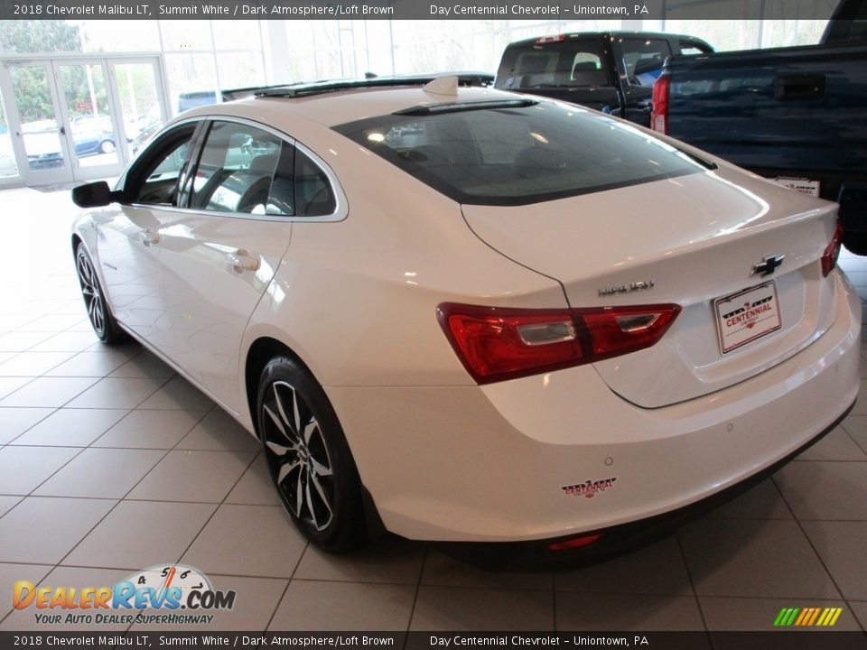 2018 Chevrolet Malibu LT Summit White / Dark Atmosphere/Loft Brown Photo #4