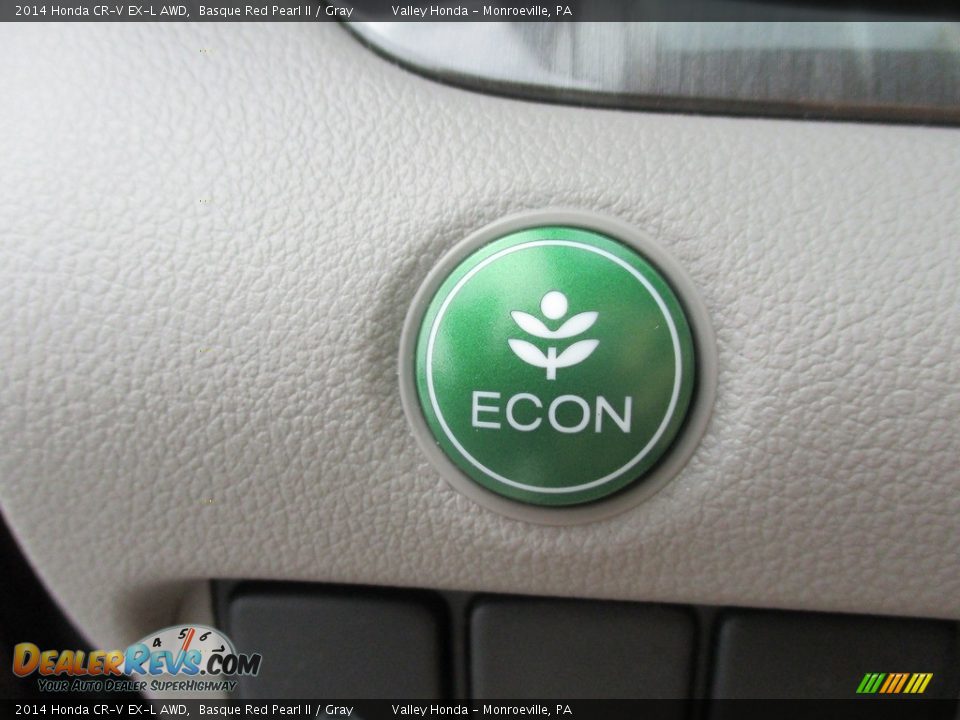 2014 Honda CR-V EX-L AWD Basque Red Pearl II / Gray Photo #19