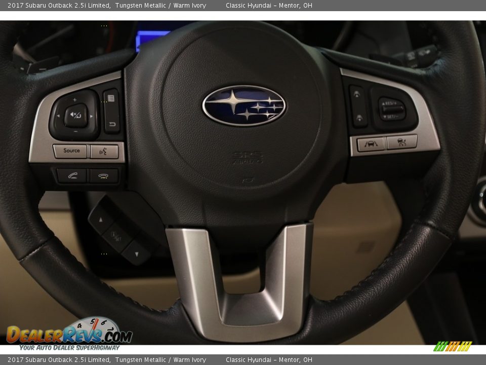 2017 Subaru Outback 2.5i Limited Tungsten Metallic / Warm Ivory Photo #8