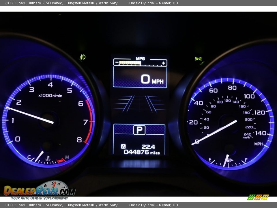 2017 Subaru Outback 2.5i Limited Tungsten Metallic / Warm Ivory Photo #9