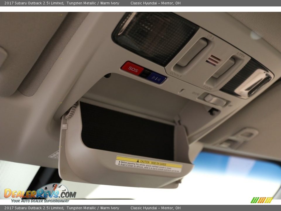 2017 Subaru Outback 2.5i Limited Tungsten Metallic / Warm Ivory Photo #11