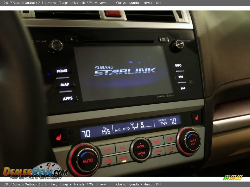 2017 Subaru Outback 2.5i Limited Tungsten Metallic / Warm Ivory Photo #12