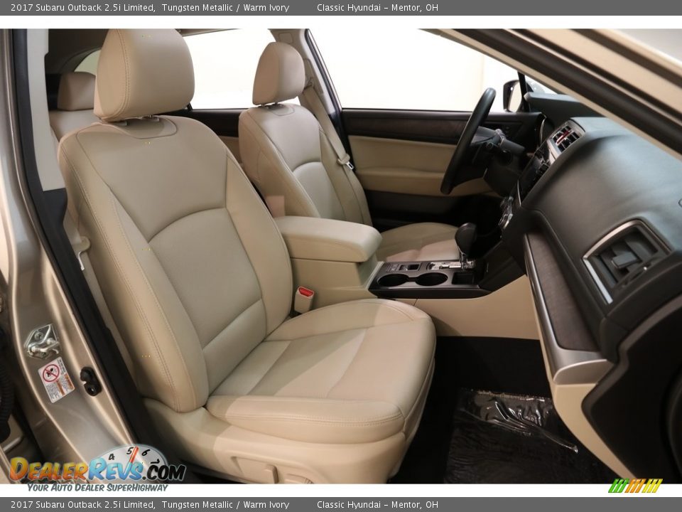 2017 Subaru Outback 2.5i Limited Tungsten Metallic / Warm Ivory Photo #22