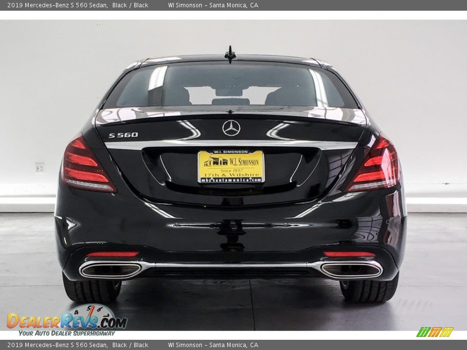 2019 Mercedes-Benz S 560 Sedan Black / Black Photo #3