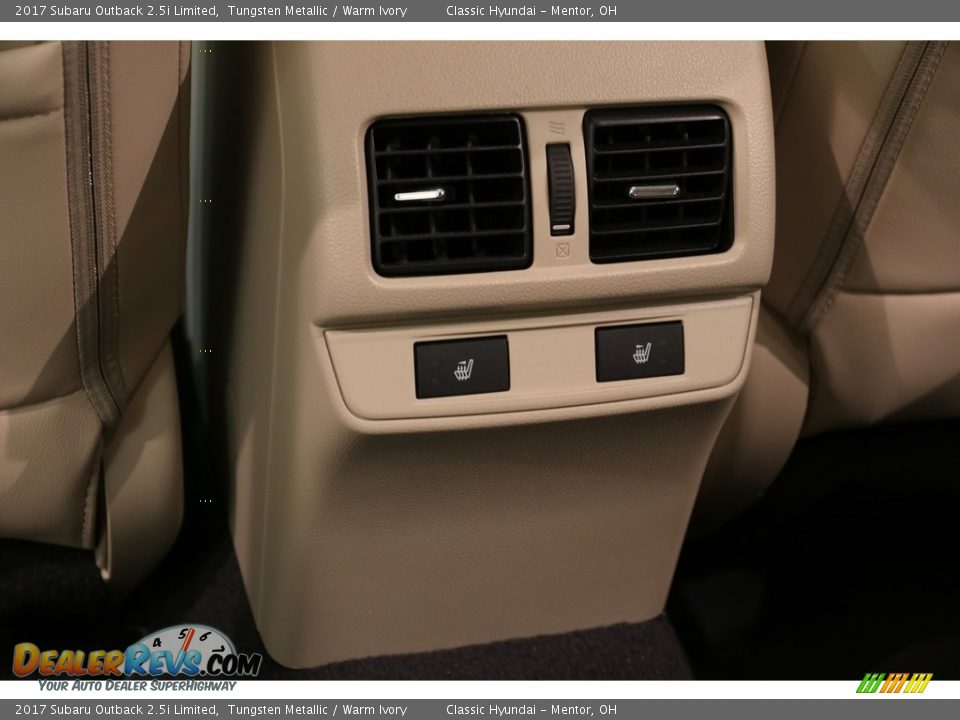 2017 Subaru Outback 2.5i Limited Tungsten Metallic / Warm Ivory Photo #25