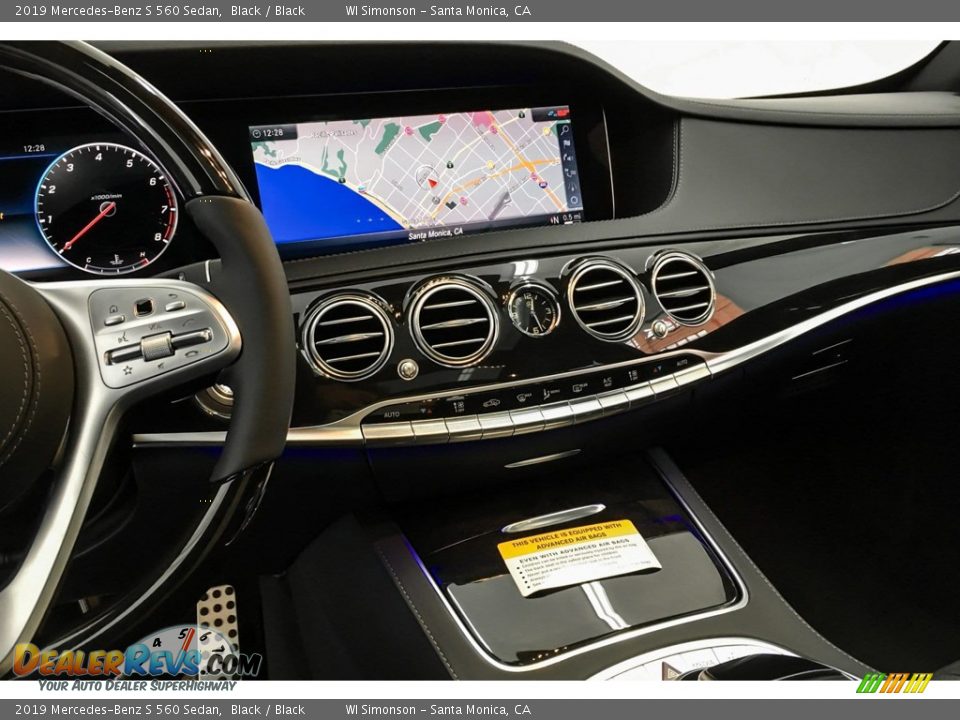 2019 Mercedes-Benz S 560 Sedan Black / Black Photo #6