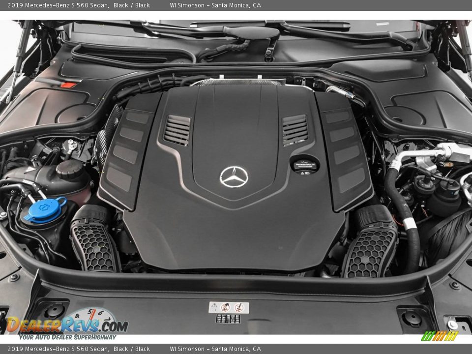 2019 Mercedes-Benz S 560 Sedan Black / Black Photo #8
