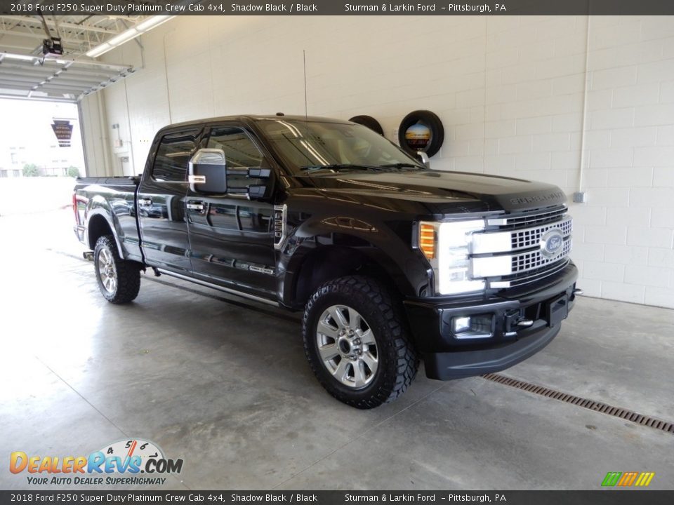 2018 Ford F250 Super Duty Platinum Crew Cab 4x4 Shadow Black / Black Photo #1
