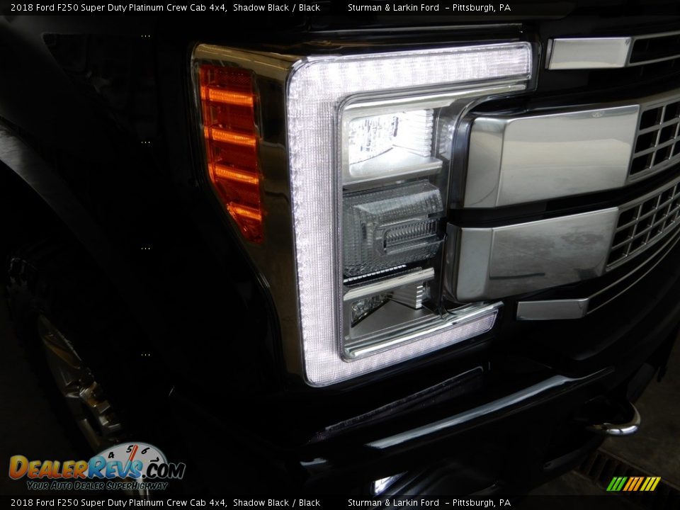 2018 Ford F250 Super Duty Platinum Crew Cab 4x4 Shadow Black / Black Photo #2