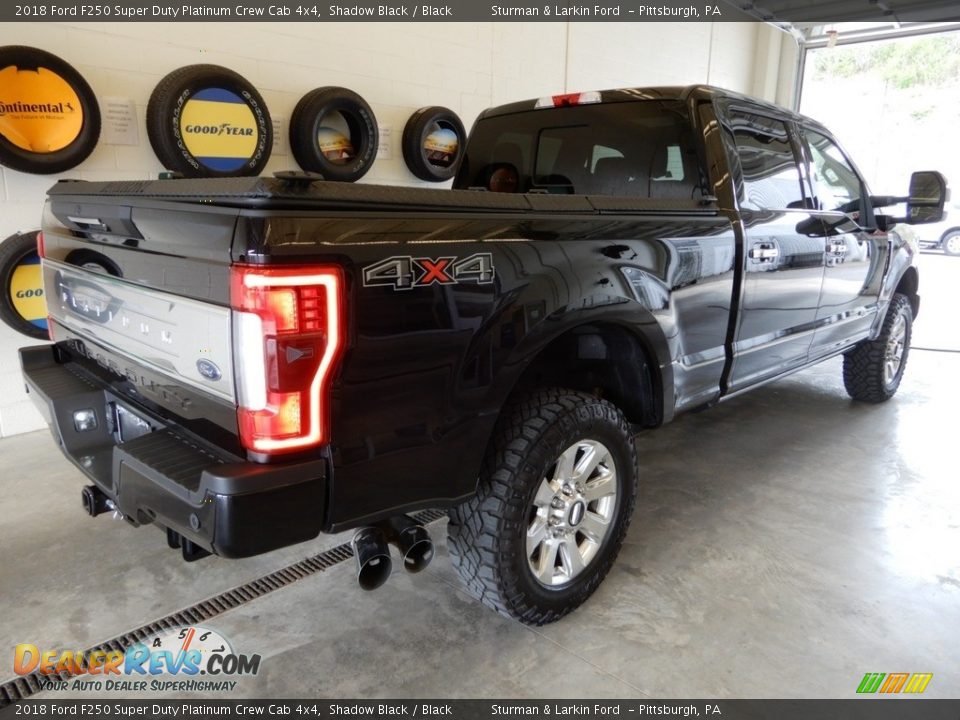 2018 Ford F250 Super Duty Platinum Crew Cab 4x4 Shadow Black / Black Photo #4