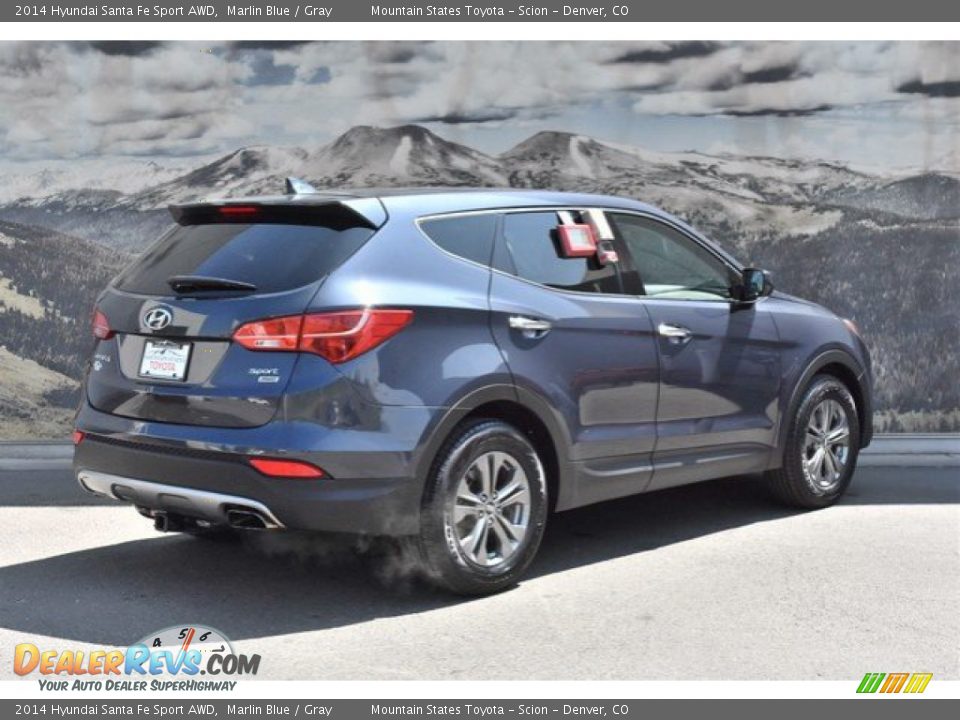 2014 Hyundai Santa Fe Sport AWD Marlin Blue / Gray Photo #3